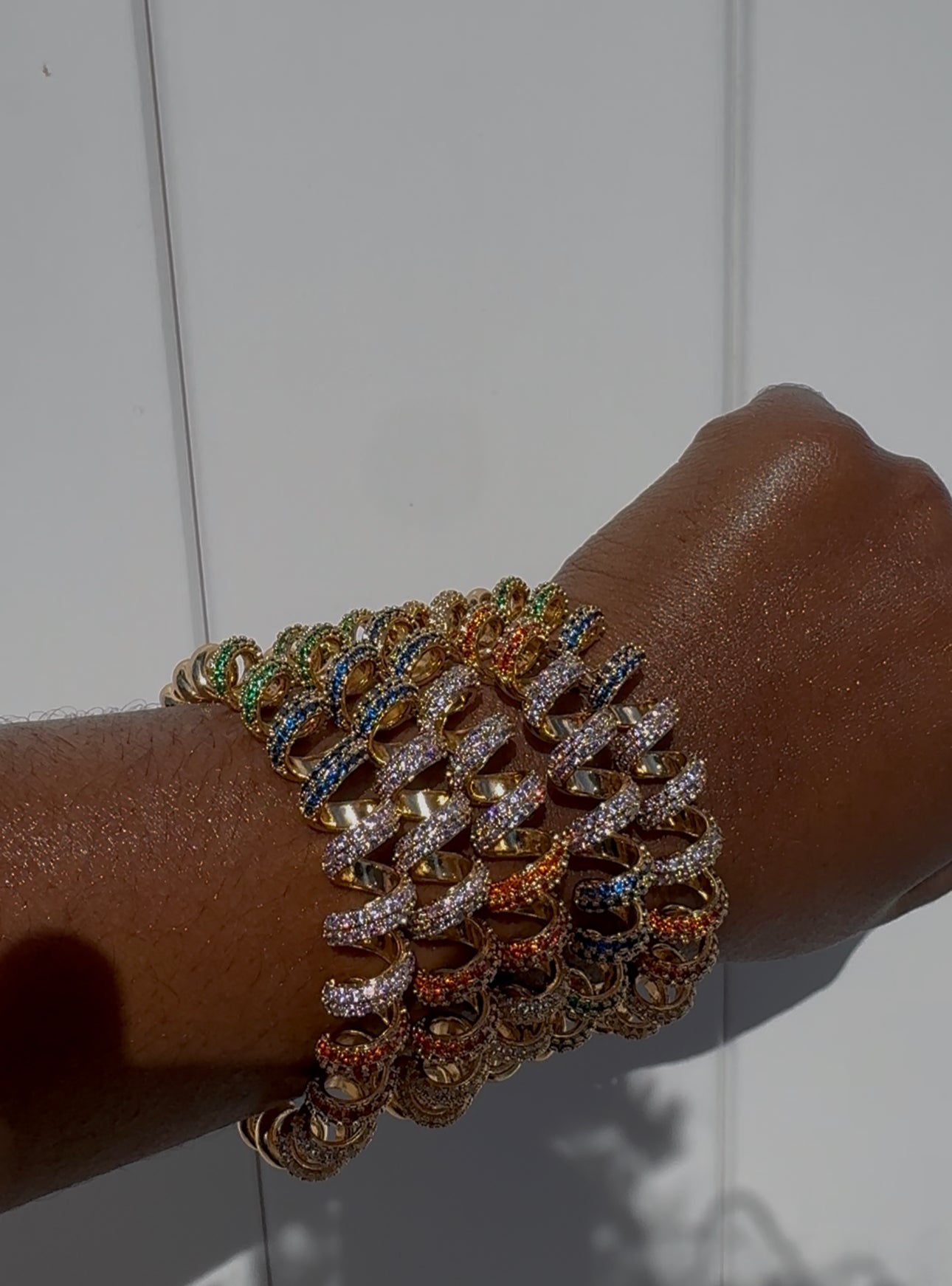 RAINBOW ONION RING BRACELET