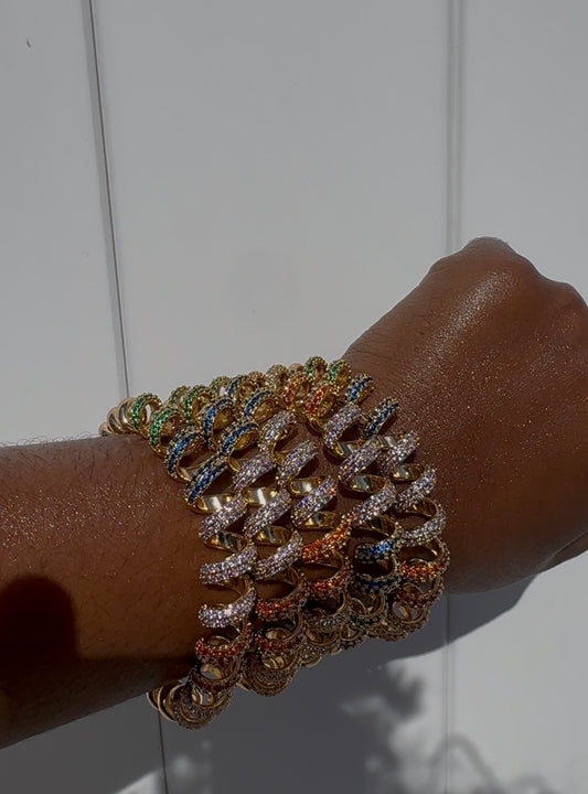 RAINBOW ONION RING BRACELET